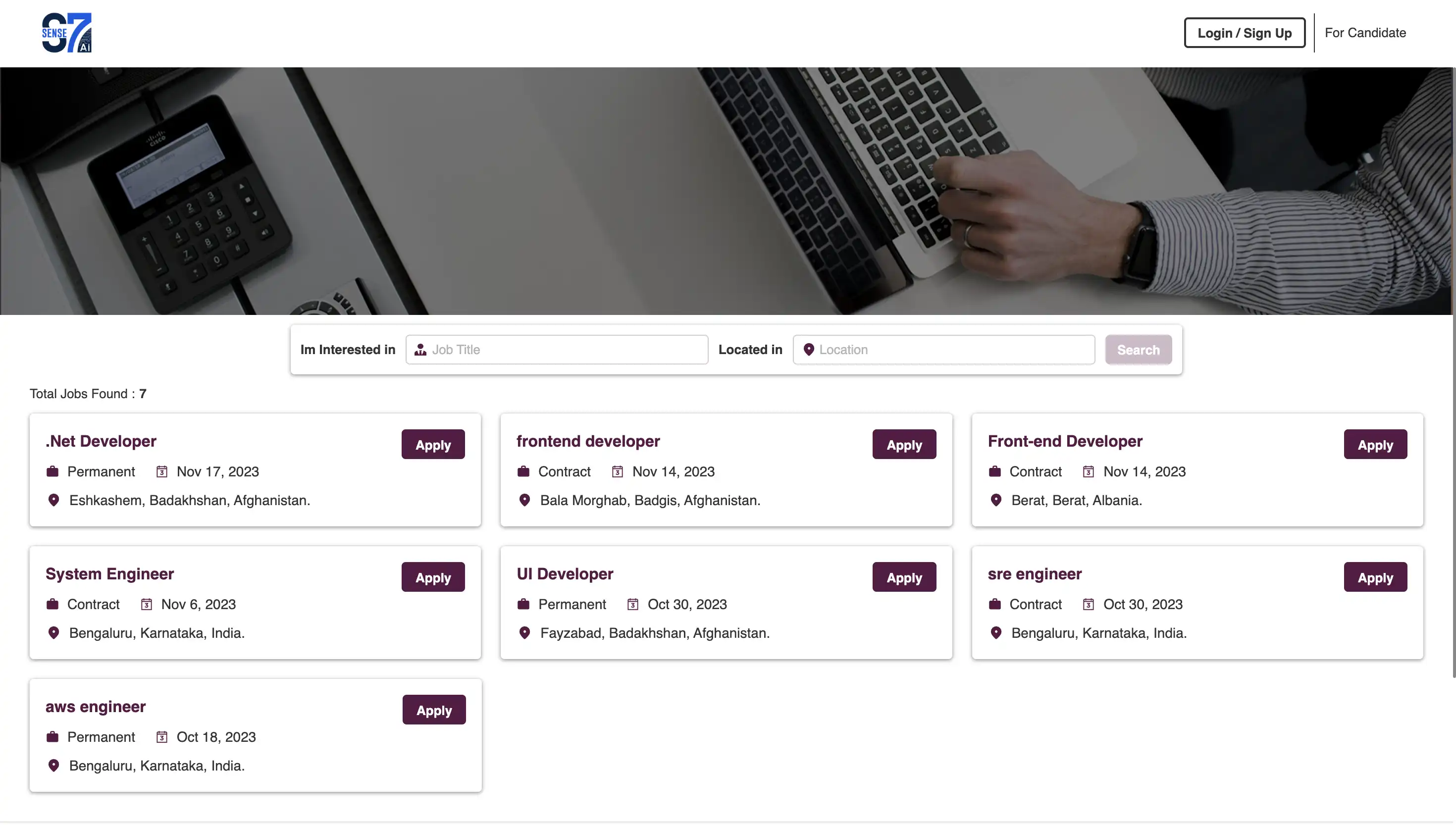 Branded Career Page Powered by Applicant Tracking System Software