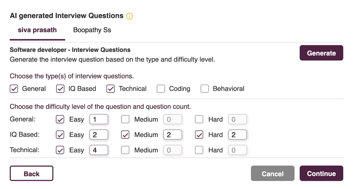 Diverse Question Categories